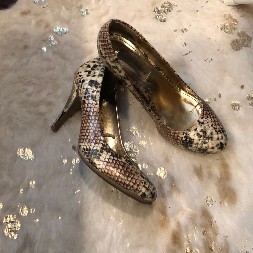 Snakeskin heels